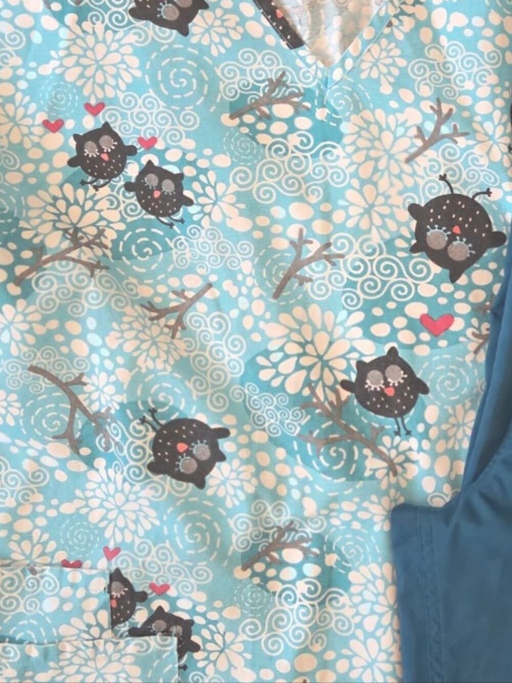 Owls Scrub Set - Picture 2 of 2